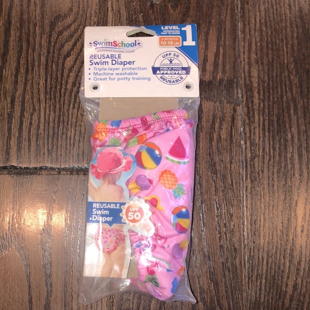 Swim school reusable diaper new in package upf50